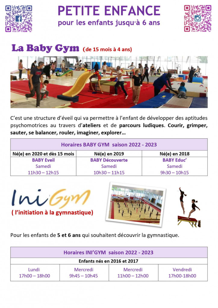 Fiche Petite Enfance 2022