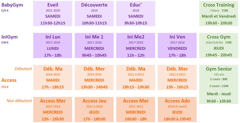 Horaires 2022-2023 A